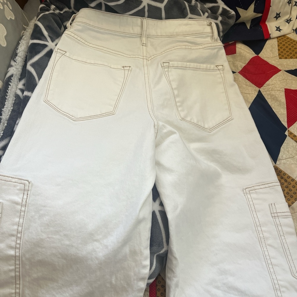 KanCan Women's Cream Jeans